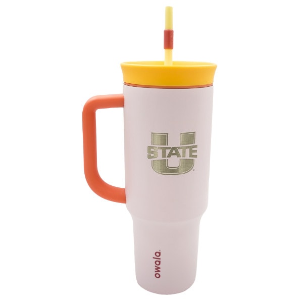 U-State Engraved 40 oz Owala Tumbler Pink